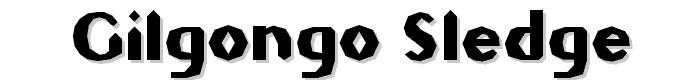 Gilgongo Sledge font